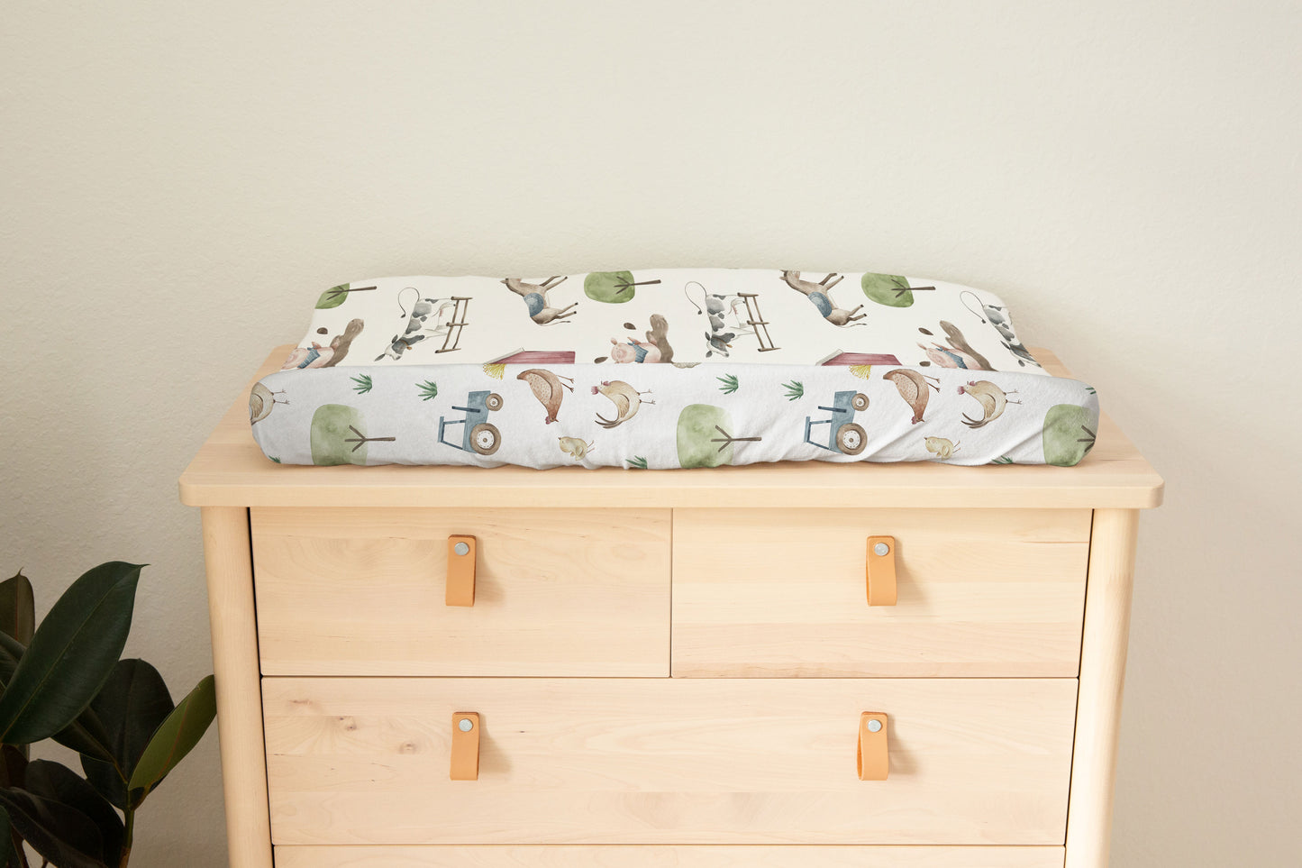 Farm Changing Pad Cover boy | Barnyard Nursery Decor - The Farm