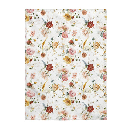 Wildflowers Blanket, Wildflower Nursery Bedding - Vintage Garden