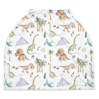 Dinosaur Car Seat Cover | Dino Nursery Cover - Big Friends