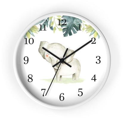 Elephant Clock, Safari Nursery decor - Baby Africa