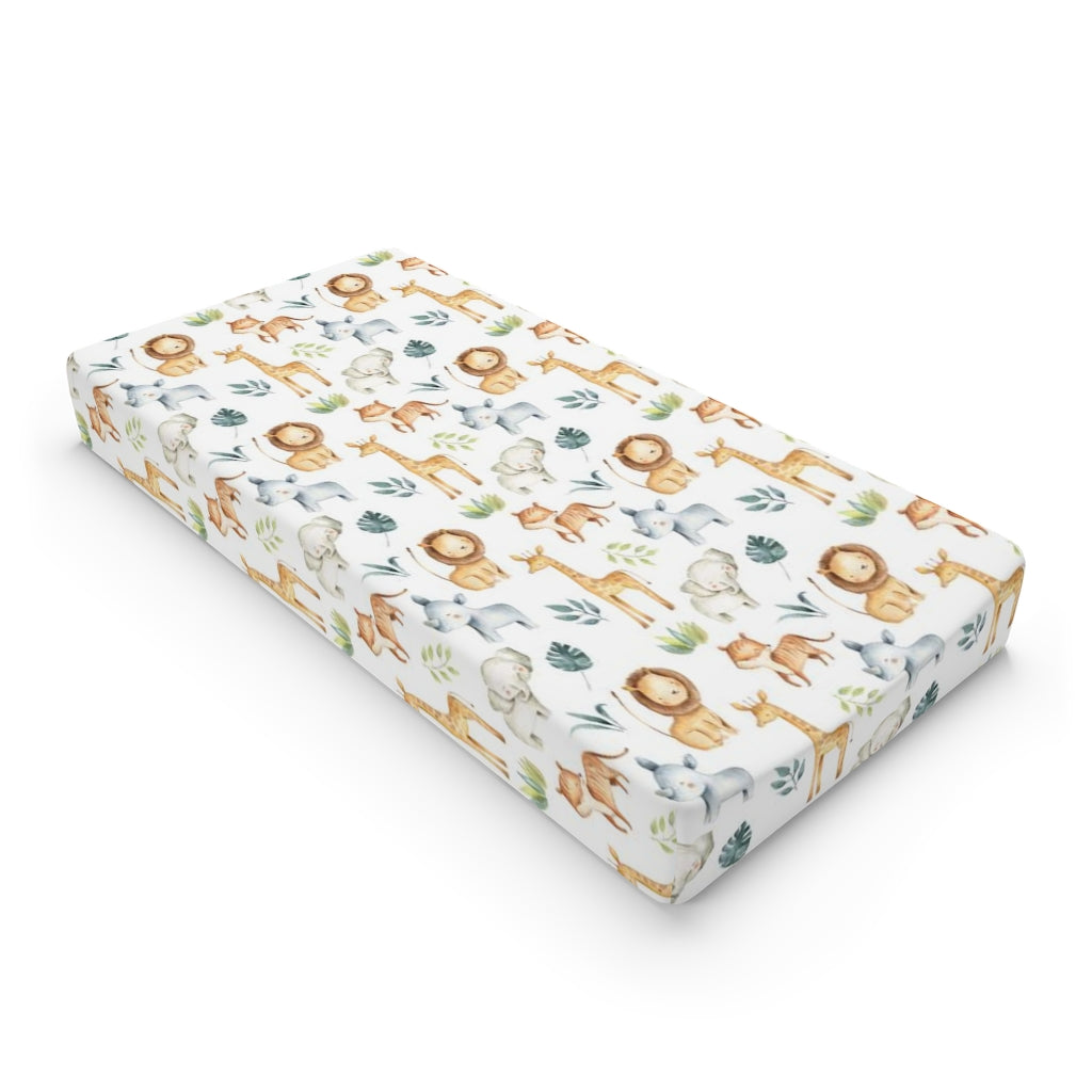 Safari Changing Pad Cover, Jungle Nursery Decor - Baby Africa