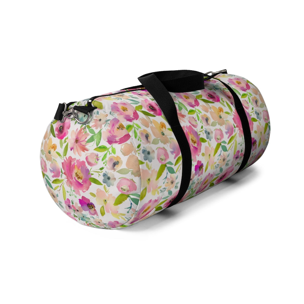 Floral Duffel Bag, Floral Overnight Bag - Spring Bloom