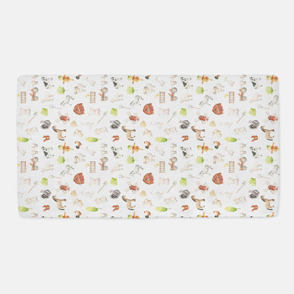 Farm Crib Sheet, Farm animals Nursery Bedding - Oliver's Ranch