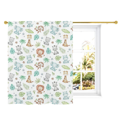 Safari animals Curtain, Single Panel, Safari nursery decor - Cute safari