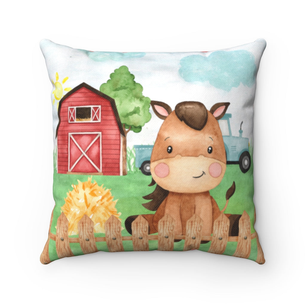 Little Horse Pillow, Farm Nursery Decor - Morgan's Farm