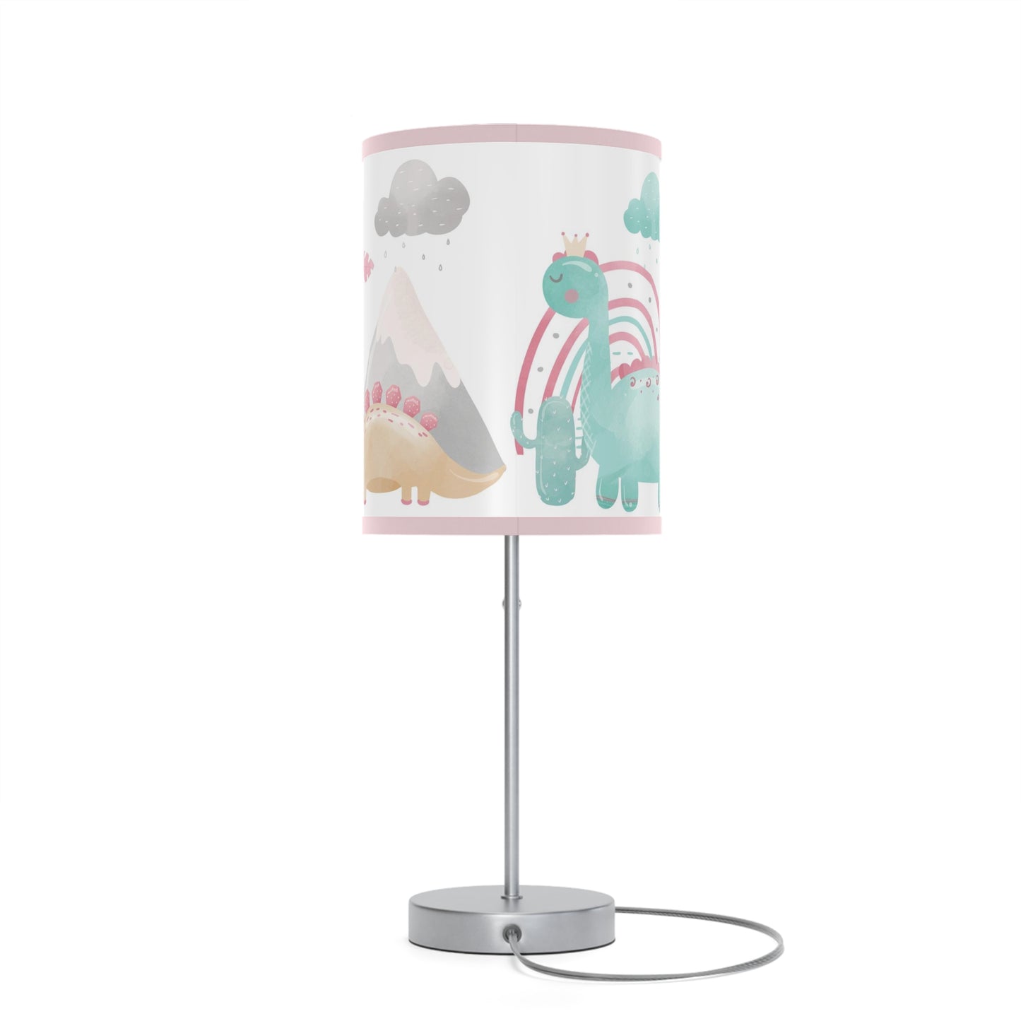 Pink dinosaur lamp, Dinosaur nursery decor, Pink Dinosaur