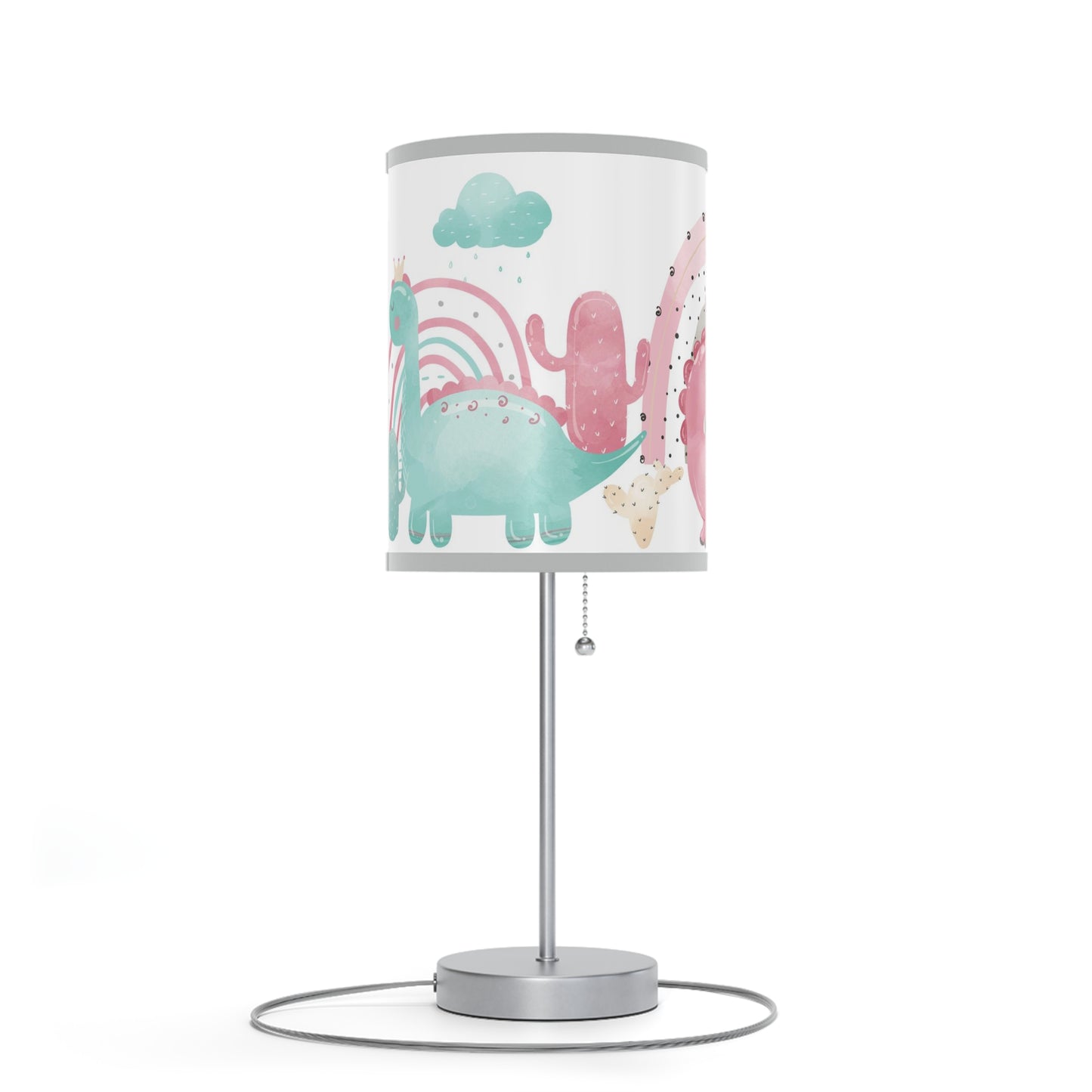 Pink dinosaur lamp, Dinosaur nursery decor, Pink Dinosaur