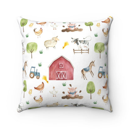 Farm Pillow COVER, Barnyard Nursery Decor - Farm Sweet Farm