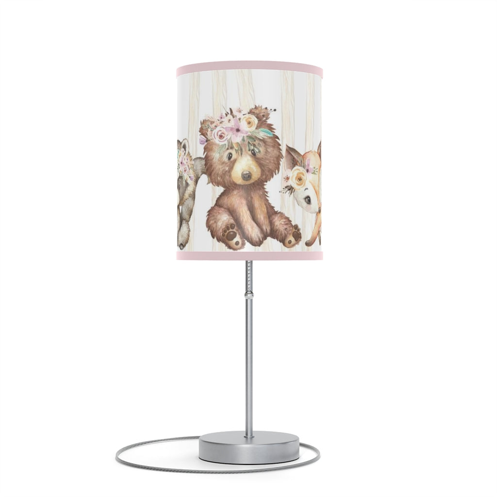 Woodland Animals table lamp, Woodland Nursery Decor - Forest Friends