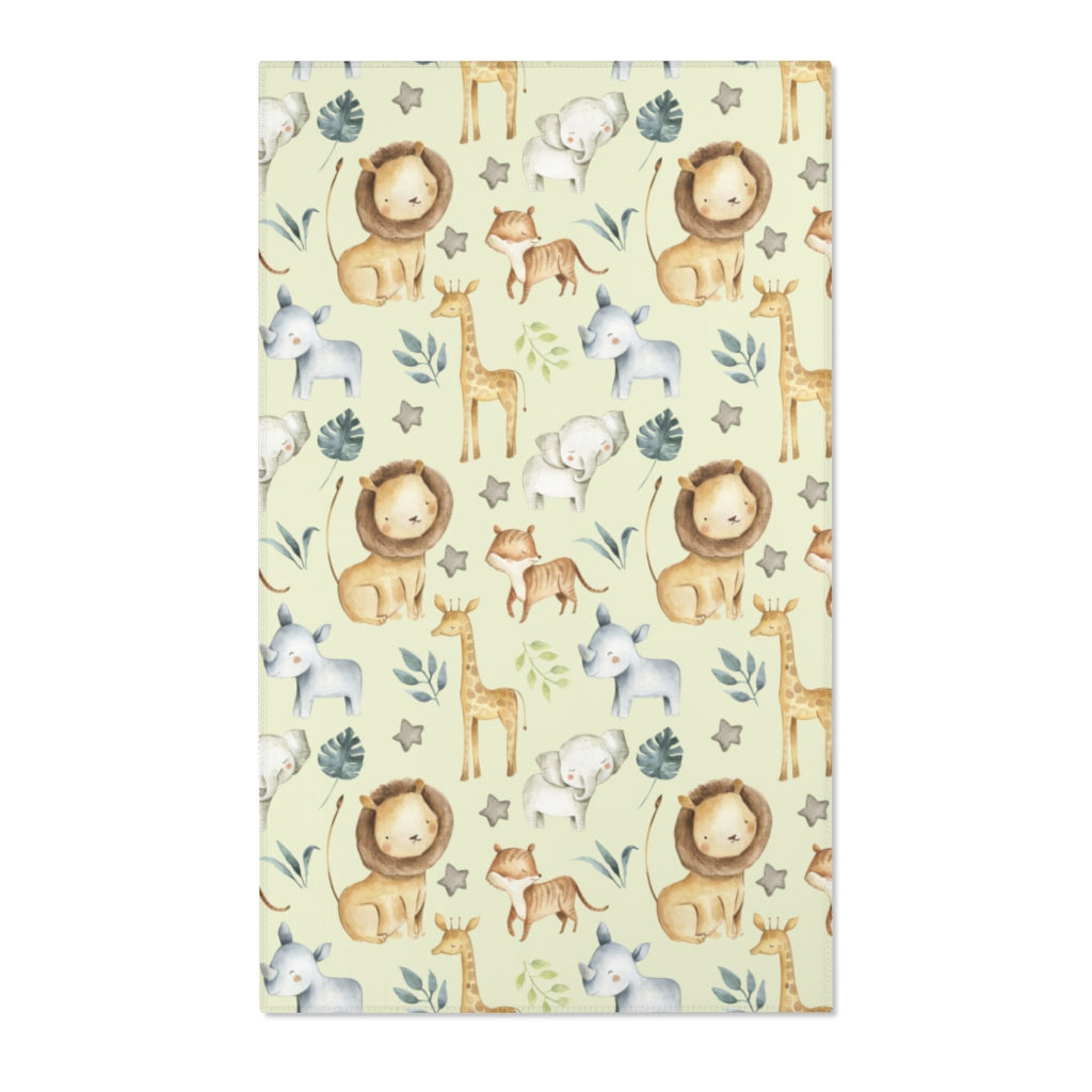 Safari Nursery Rug, Jungle Kids Room Decor - Baby Africa