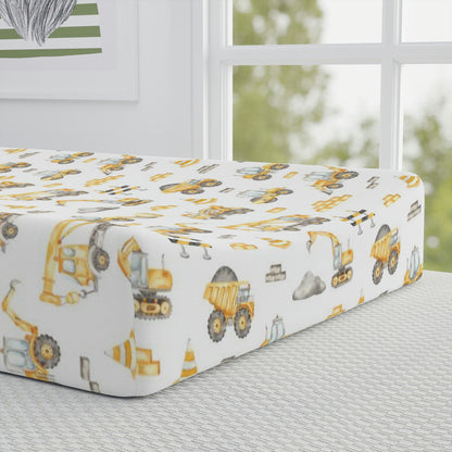 Construction Changing Pad Cover, Construction nursery decor - Under Construction