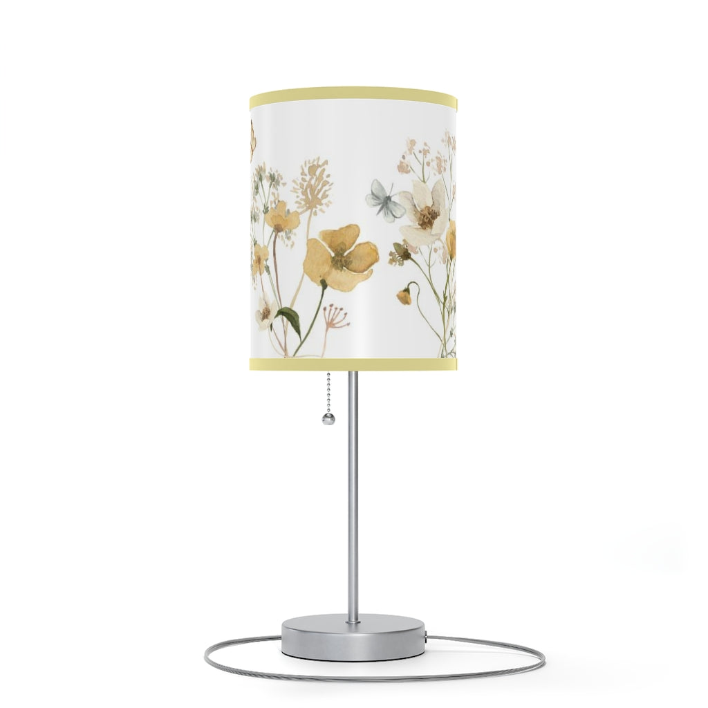 Wildflower Lamp, Wild flowers Nursery decor - Mustard Wildflowers