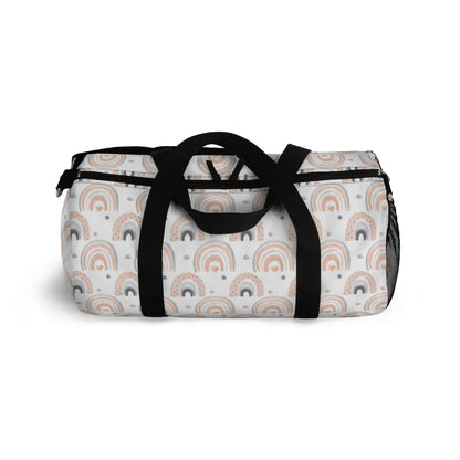 Dots Rainbow Duffel Bag, Rainbow Hospital Bag - Blush Rainbow