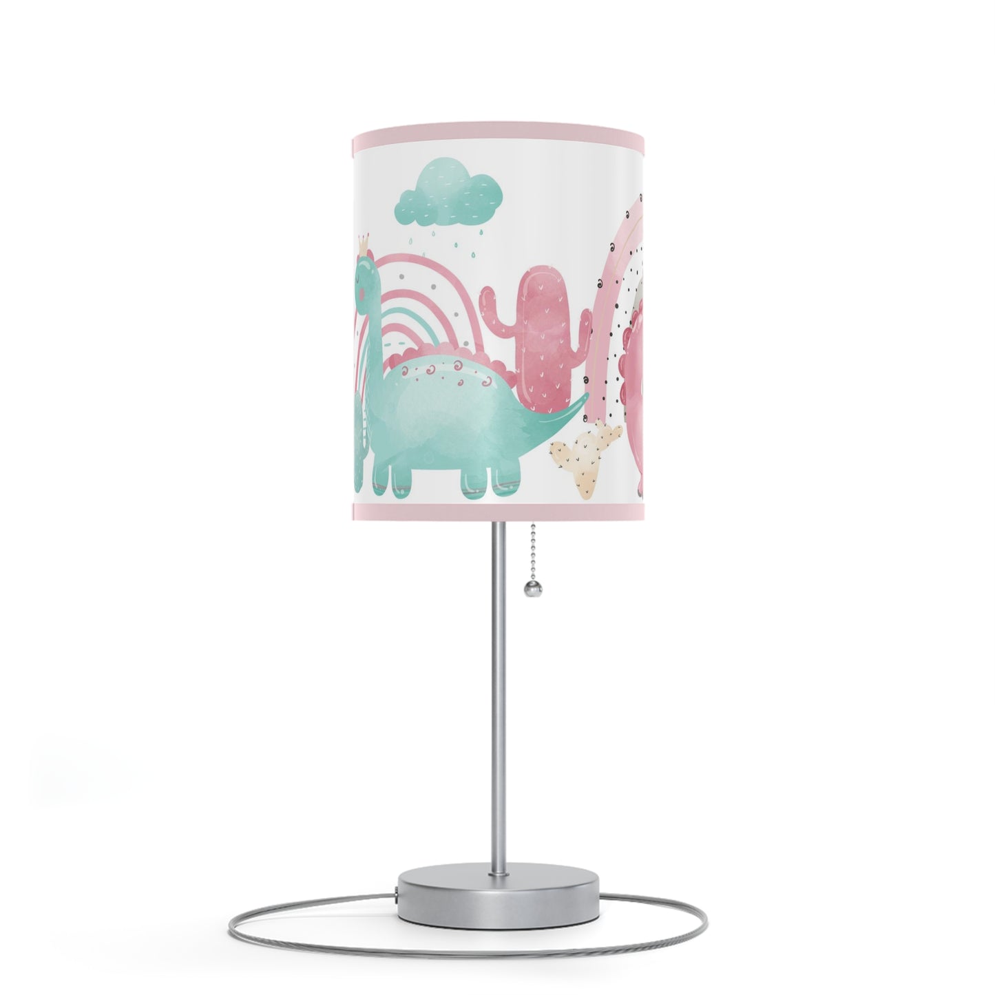 Pink dinosaur lamp, Dinosaur nursery decor, Pink Dinosaur