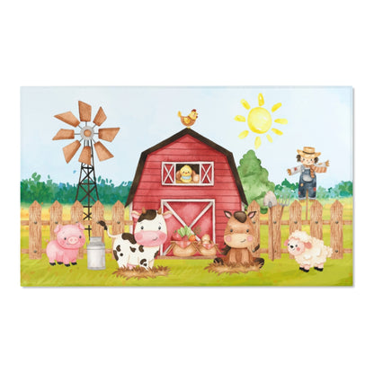 Farm Animals Rug, Neutral Nursery Decor - Morgan's Farm