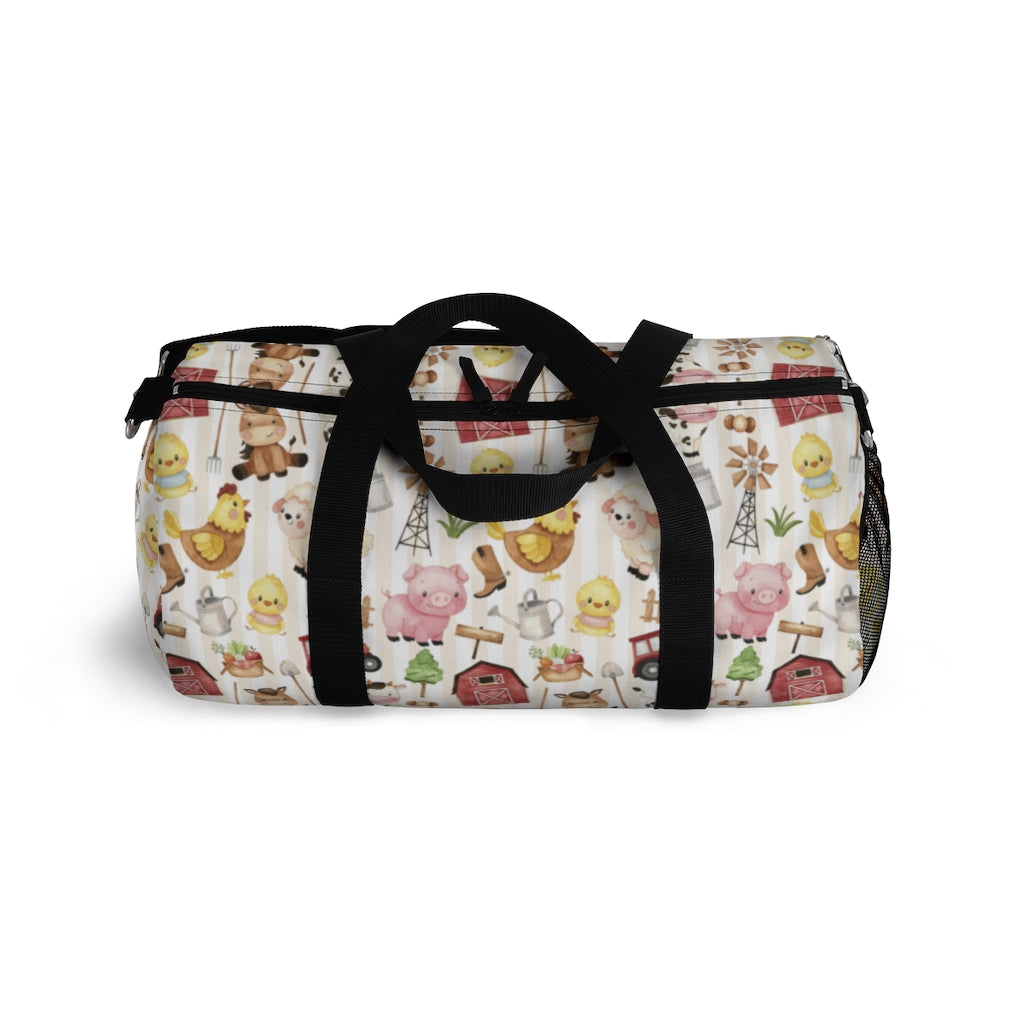 Farm Animals Duffel Bag, Neutral Overnight Bag - Morgan's Farm