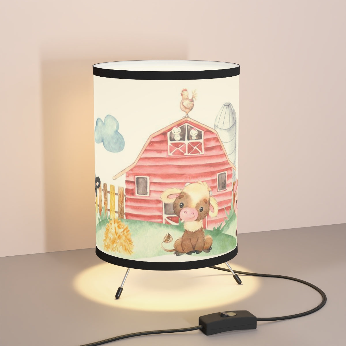 Farm Table Lamp, Farm Nursery Decor - Farm Babies