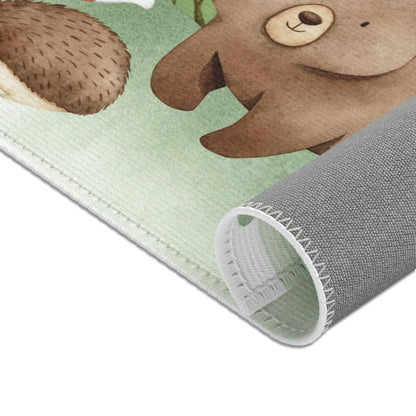 Woodland Animals Rug - Woodland nursery decor - Tiny Woodland