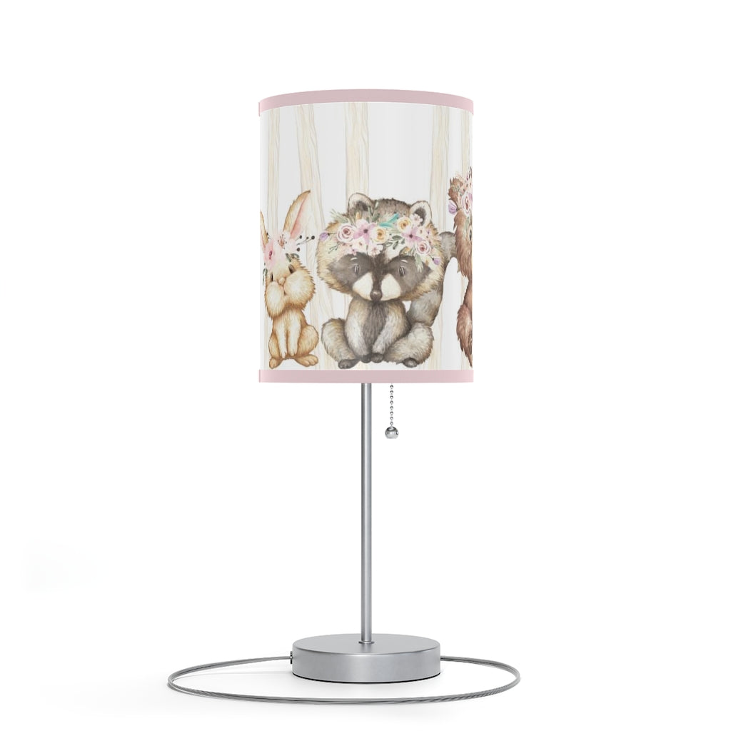 Woodland Animals table lamp, Woodland Nursery Decor - Forest Friends