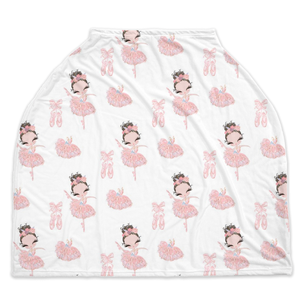 Ballerina Car Seat Cover, Ballerina Nursing Cover - Sweet Ballet