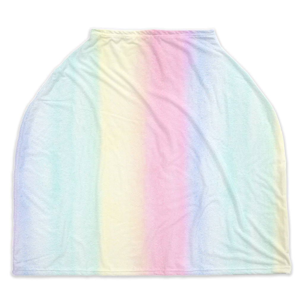 Stripes Car Seat Cover, Rainbow Nursing Cover