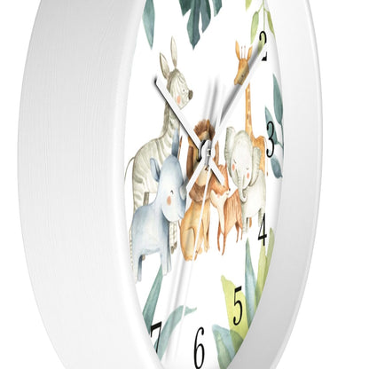 Safari Animals Kids Wall Clock | Jungle Nursery Decor  - Baby Africa