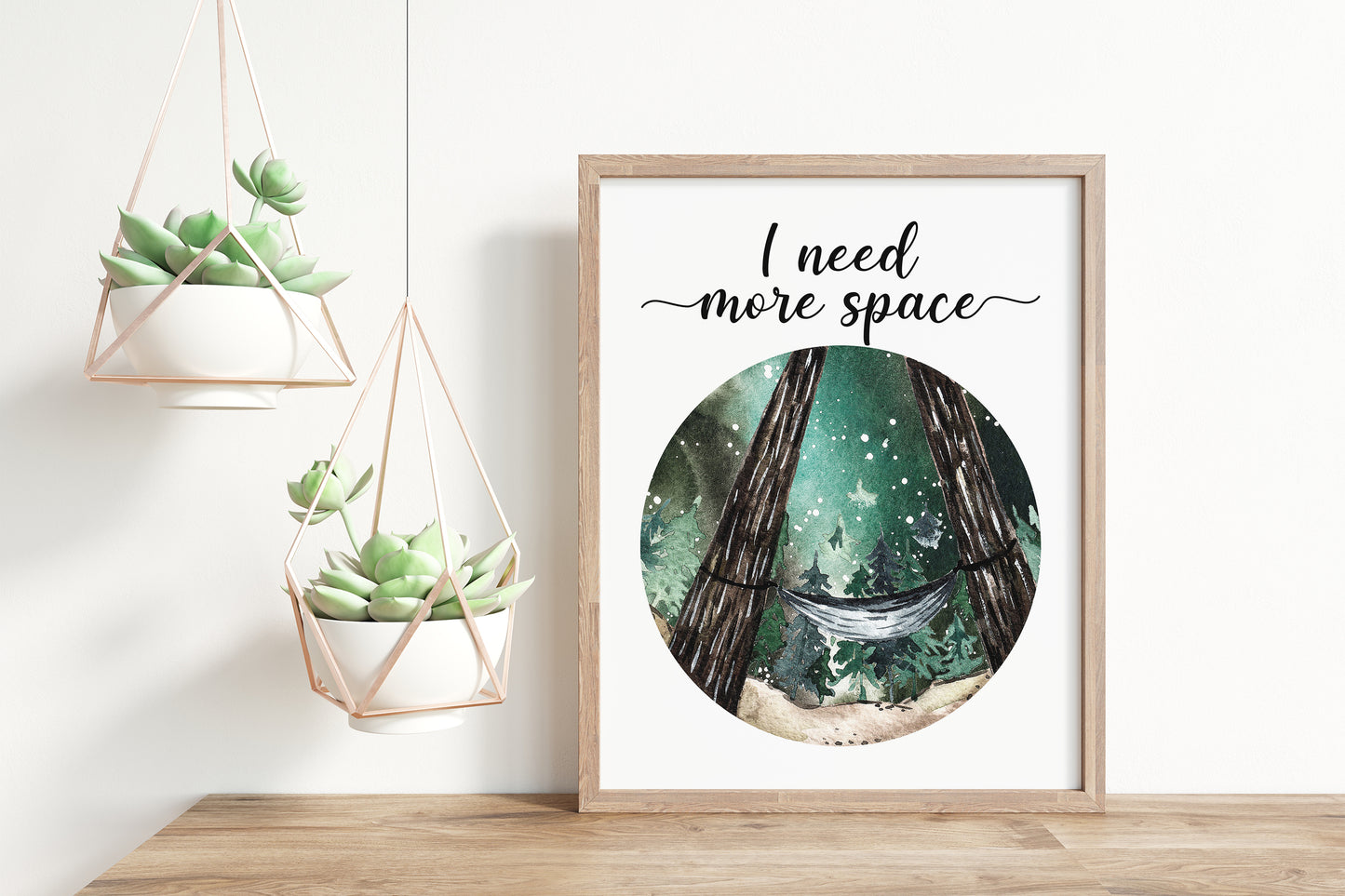 I Need more space, PRINTABLE Space Wall Art, Space Nursery Print