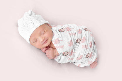 Ballerina Swaddle Set 1, Ballet Hospital receiving blanket - Sweet Ballet