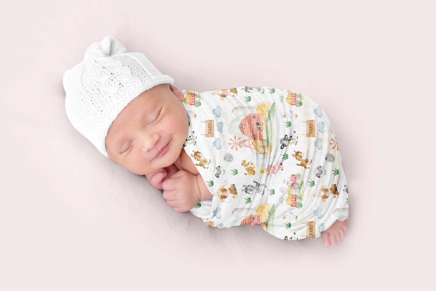 Farm Baby Swaddle Set, Farm Hospital Baby Blanket - Farm Babies