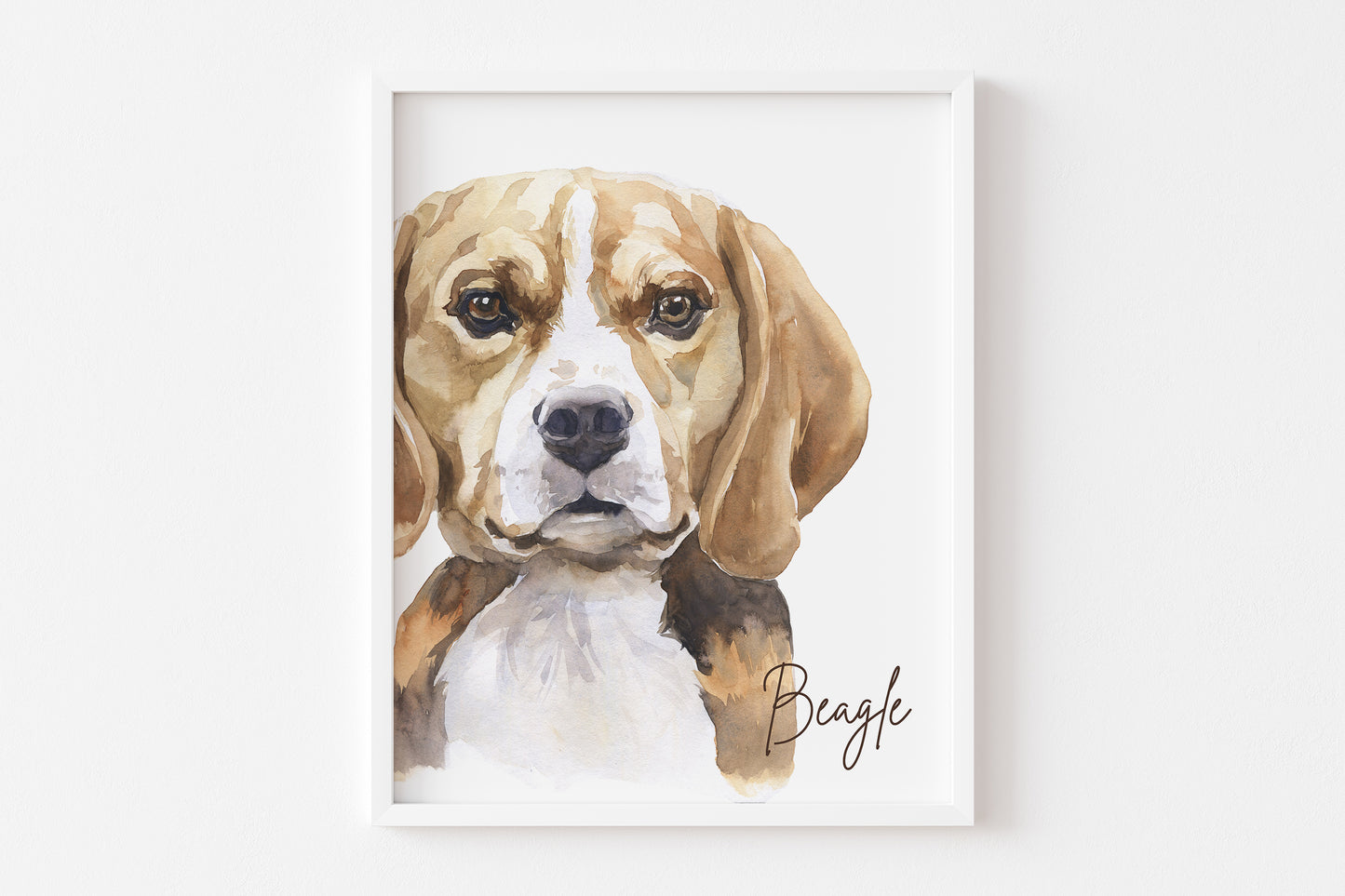 Beagle Dog PRINTABLE Puppy Wall Art, Dog Nursery Print