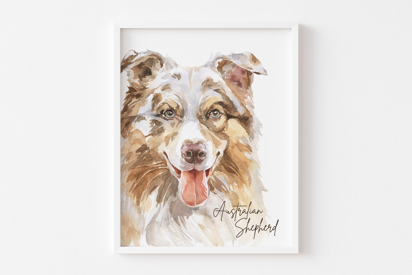 Australian Shepherd, PRINTABLE Dog Wall Art, Animal Nursery Print