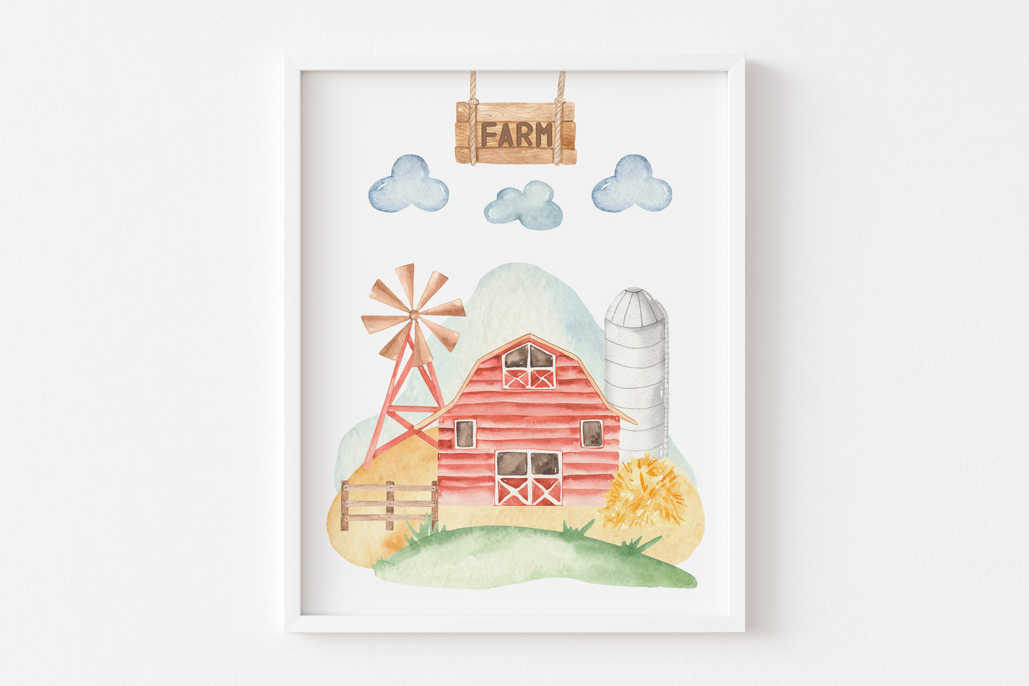 Farm Animals Wall Art, Farm Nursery Prints set of 3 - Farm Babies